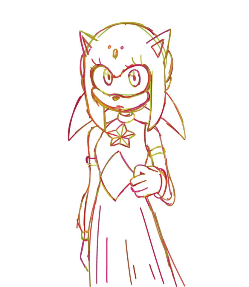 Sketch - halfbody (personal artwork)